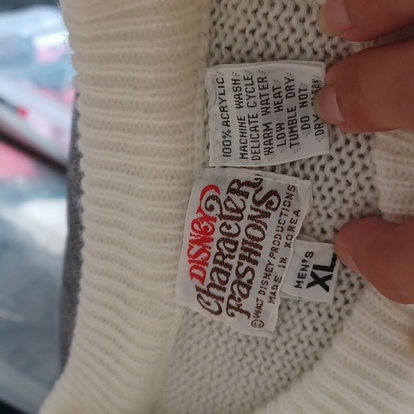 Mickey Mouse Disney Character Fashions Sweater Acrylic Men's XL Vintage - Picture 3 of 4